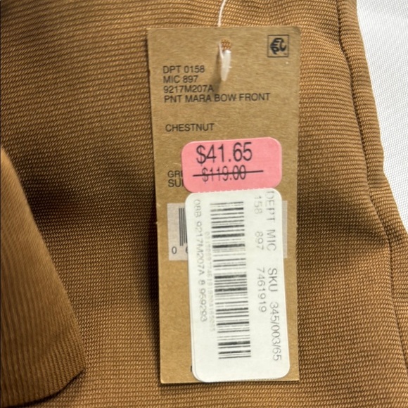 Daniel Cremieux Brown Capris with Tie Waist - Picture 8 of 8